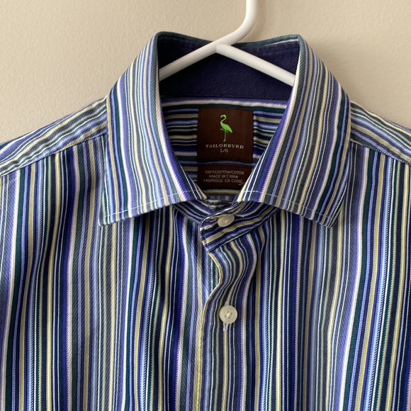 Tailorbyrd 100% Cotton Button Down Shirt - Picture 7 of 9